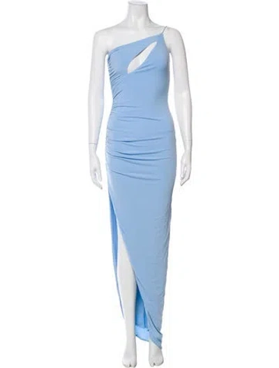Pre-owned Nookie One-shoulder Long Dress W/ Tags In Blue