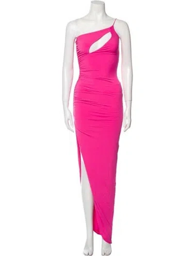 Pre-owned Nookie One-shoulder Long Dress W/ Tags In Pink