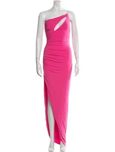 Pre-owned Nookie One-shoulder Long Dress W/ Tags In Pink