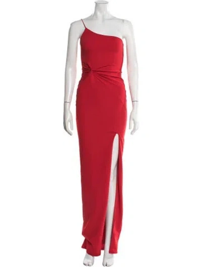 Pre-owned Nookie One-shoulder Long Dress W/ Tags In Red