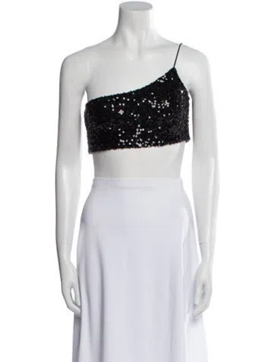 Pre-owned Nookie One-shoulder Sleeveless Crop Top W/ Tags In Purple