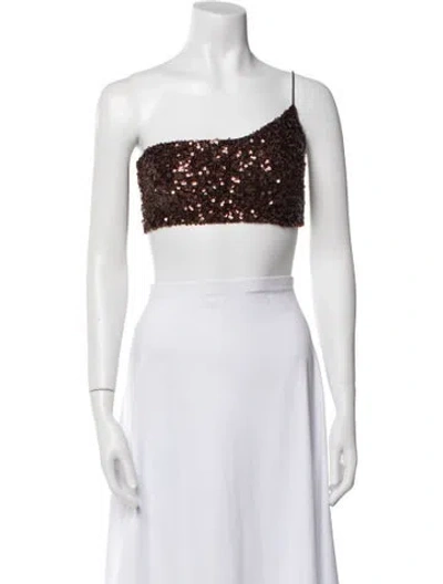 Pre-owned Nookie One-shoulder Sleeveless Crop Top W/ Tags In White