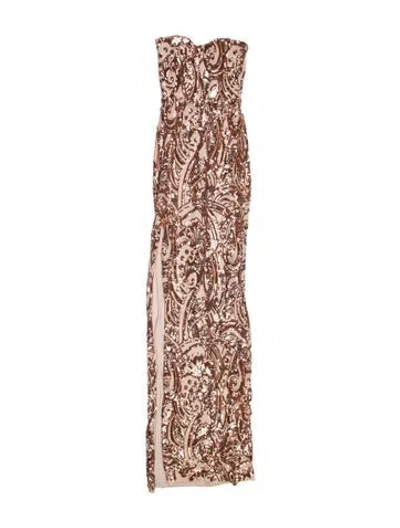 Pre-owned Nookie Printed Long Dress W/ Tags In Multi