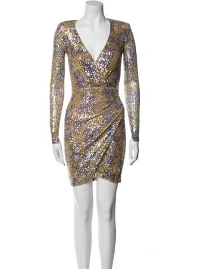 Pre-owned Nookie Printed Mini Dress In Multi