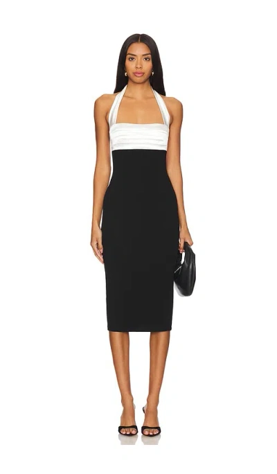 Nookie Renaissance Midi Dress In 아이보리 & 블랙