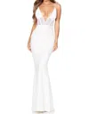 Nookie Sade Mesh Corset Maxi Dress In White