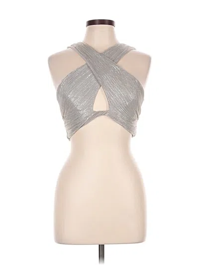 Pre-owned Nookie Sleeveless Blouse In Silver