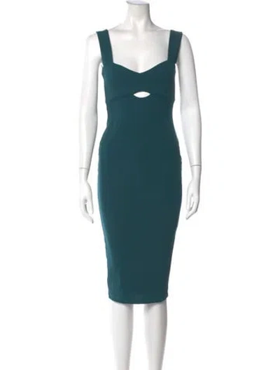 Pre-owned Nookie Square Neckline Knee-length Dress W/ Tags In Blue