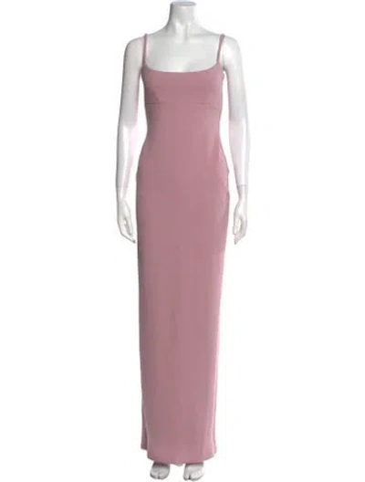 Pre-owned Nookie Square Neckline Long Dress In Pink