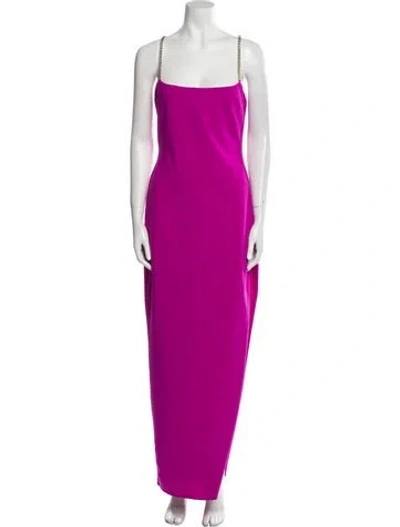 Pre-owned Nookie Square Neckline Long Dress In Purple