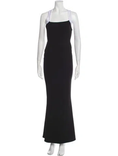 Pre-owned Nookie Square Neckline Long Dress W/ Tags In Black