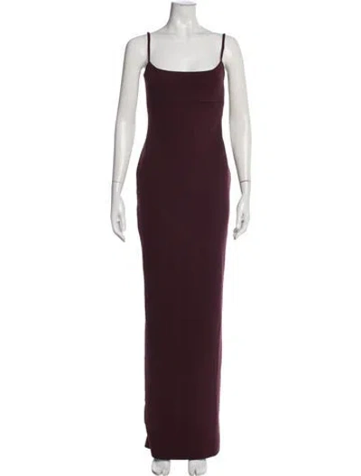 Pre-owned Nookie Square Neckline Long Dress W/ Tags In Burgundy