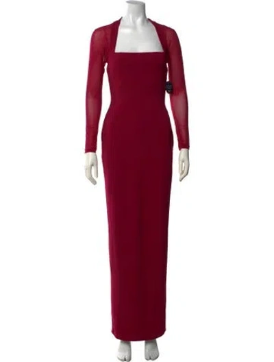 Pre-owned Nookie Square Neckline Long Dress W/ Tags In Red