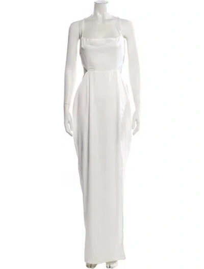 Pre-owned Nookie Square Neckline Long Dress W/ Tags In White