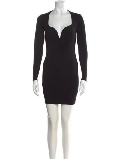 Pre-owned Nookie Square Neckline Mini Dress In Black