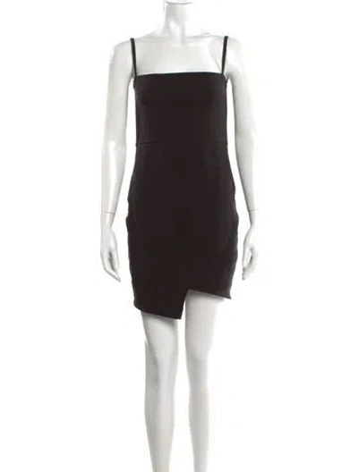 Pre-owned Nookie Square Neckline Mini Dress In Black