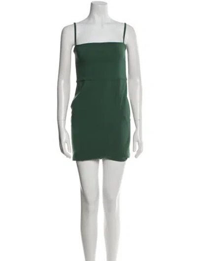 Pre-owned Nookie Square Neckline Mini Dress In Green