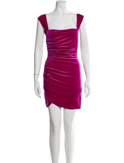 Pre-owned Nookie Square Neckline Mini Dress In Pink