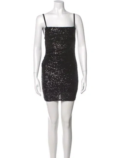 Pre-owned Nookie Square Neckline Mini Dress W/ Tags In Black
