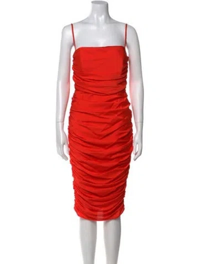 Pre-owned Nookie Square Neckline Mini Dress W/ Tags In Red