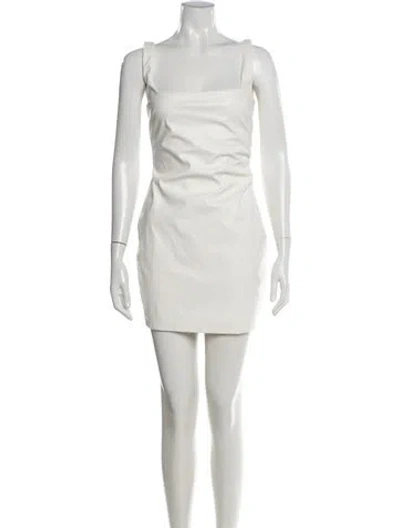 Pre-owned Nookie Square Neckline Mini Dress W/ Tags In White