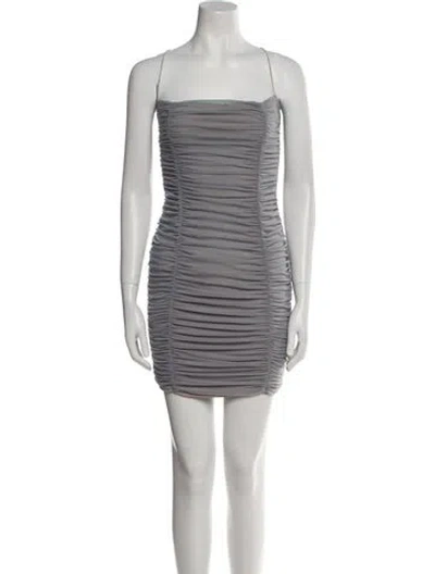 Pre-owned Nookie Square Neckline Mini Dress In White