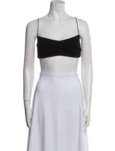 Pre-owned Nookie Square Neckline Sleeveless Crop Top W/ Tags In Black