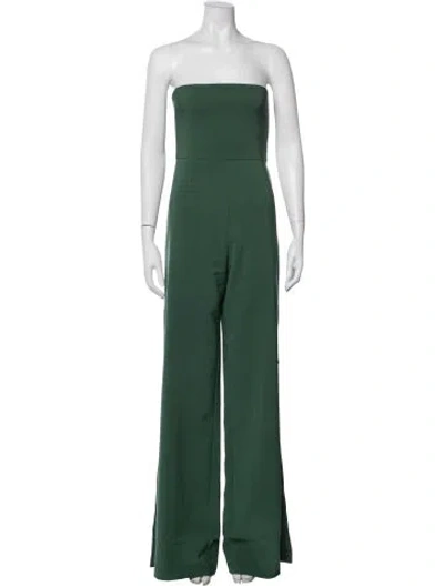 Pre-owned Nookie Strapless Jumpsuit In Green