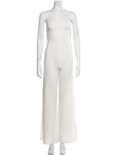Pre-owned Nookie Strapless Jumpsuit In Neutrals