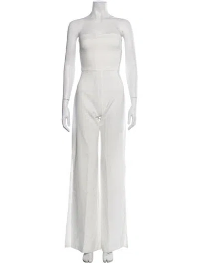 Pre-owned Nookie Strapless Jumpsuit In White