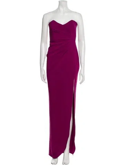 Pre-owned Nookie Strapless Long Dress W/ Tags In Red