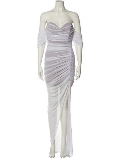 Pre-owned Nookie Strapless Long Dress W/ Tags In White