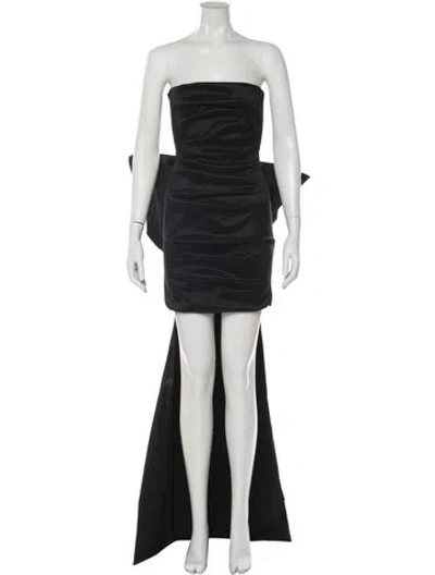 Pre-owned Nookie Strapless Mini Dress In Black