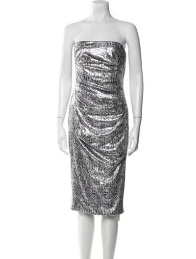 Pre-owned Nookie Strapless Mini Dress In Multi