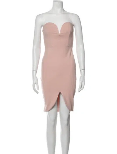 Pre-owned Nookie Strapless Mini Dress W/ Tags In Pink
