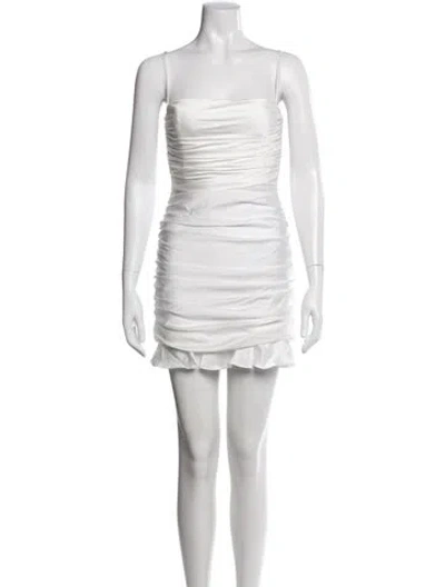 Pre-owned Nookie Strapless Mini Dress W/ Tags In White
