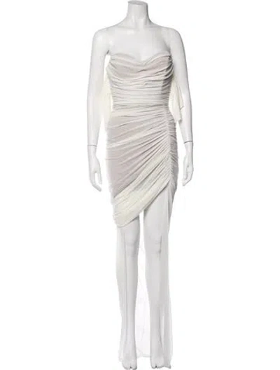 Pre-owned Nookie Strapless Mini Dress W/ Tags In White