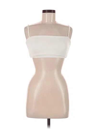 Pre-owned Nookie Tank Top Ivory Strapless Neckline Tops