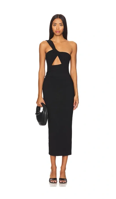 Nookie Tease Midi Dress In Black