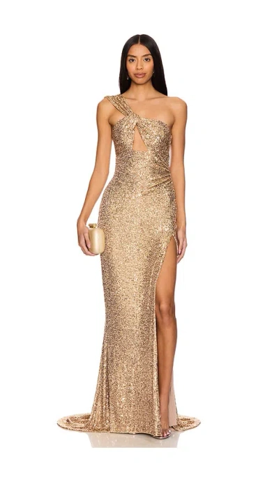 Nookie Abendkleid Therese In Metallic Gold