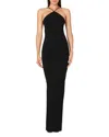 Nookie Trinity Halter Gown In Black
