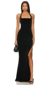Nookie Vera Velvet Gown In Black