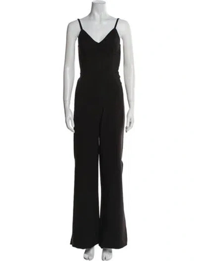 Pre-owned Nookie V-neck Jumpsuit In Black