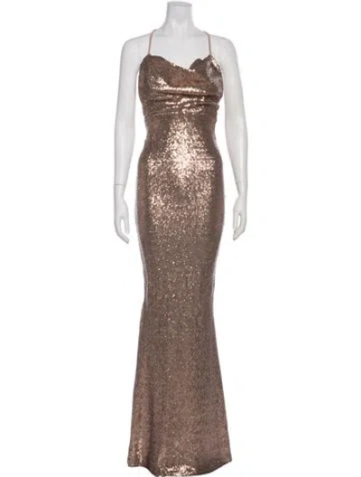 Pre-owned Nookie V-neck Long Dress