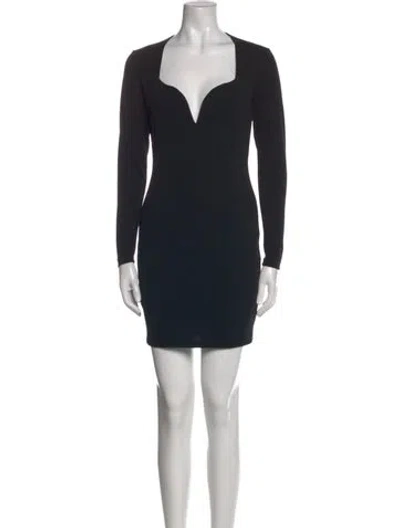 Pre-owned Nookie V-neck Mini Dress In Black