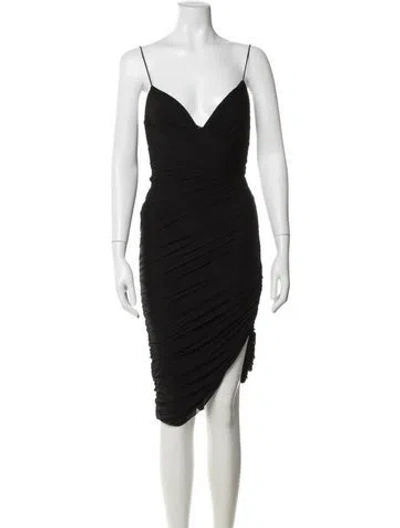 Pre-owned Nookie V-neck Mini Dress In Black