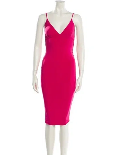 Pre-owned Nookie V-neck Mini Dress In Pink
