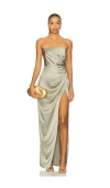 Nookie X Revolve Alina Gown In Green