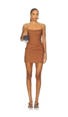 Nookie Zenya Mini Dress In Brown