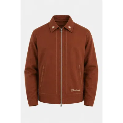Nooltrends Brown Mocha Palmeraie Embroidered Jacket Women —  In Multi